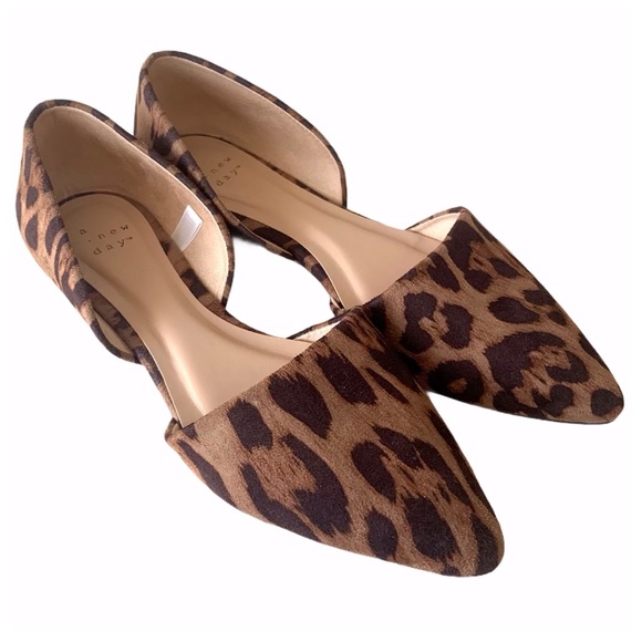 a new day Shoes - NWOT a new day Leopard D’Orsay Flats